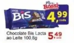 Rossi Supermercado Chocolate Bis Lacta ao Leite 100.8g oferta
