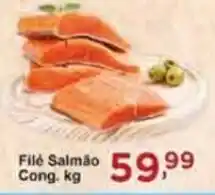 Rossi Supermercado Filé Salmão Cong. kg oferta