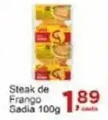 Rossi Supermercado Steak de Frango Sadia 100g oferta