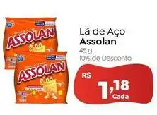 Novo Atacarejo Assolan - lã de aço oferta