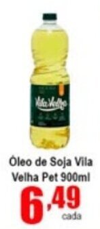 Higa's Supermercado Oleo de Soja Vila Velha Pet 900ml oferta