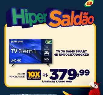 DB Supermercados TV 70 SAMS SMART 4K UN70CU7700GXZD oferta