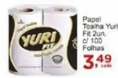 Rossi Supermercado Papel Toalha Yuri Fit 2un. c/ 100 Folhas oferta