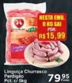 Rossi Supermercado Linguiça Churrasco Perdigão Pct. c/ 5kg oferta
