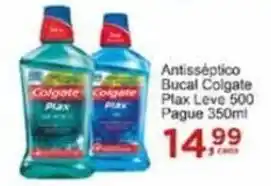 Rossi Supermercado Antisséptico Bucal Colgate Plax Leve 500 Pague 350ml oferta