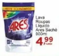 Rossi Supermercado Lava Roupas Liquido Ares Sache 900ml oferta