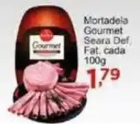 Rossi Supermercado Mortadela Gourmet Seara Def Fat cada 100g oferta