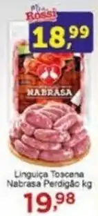 Rossi Supermercado Linguiça Toscana Nabrasa Perdigão kg oferta