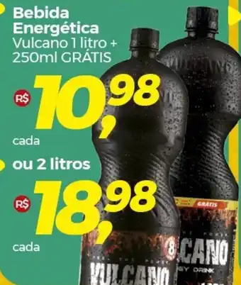Frangolândia Bebida Energética Vulcano 1 litro + 250ml GRÁTIS oferta