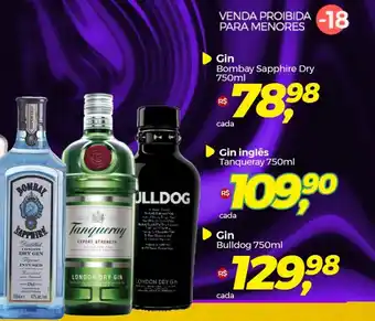 Gin Bombay Sapphire Dry 750ml