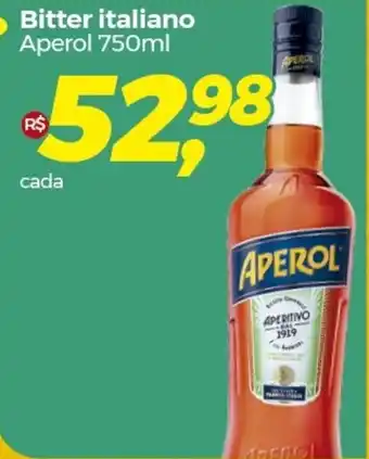 Frangolândia Bitter italiano Aperol 750ml oferta