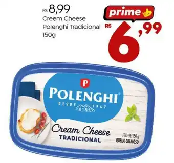 Brasão Supermercados Creem Cheese Polenghi Tradicional 150g oferta