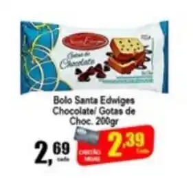 Bolo Santa Edwiges Chocolate / Gotas de Choc. 200g