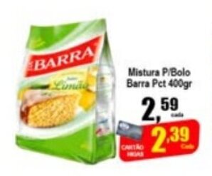Mistura P/ Bolo Barra pct 400g