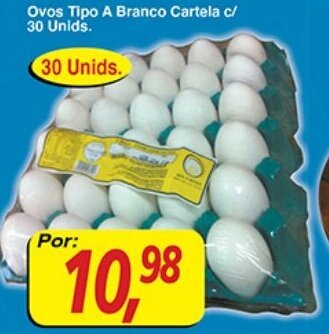 Supermercados Guanabara Ovos Tipo A Branco Cartela c/ 30 unids. oferta