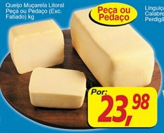 Supermercados Guanabara Queijo Mucarela Litoral peca pu pedaco 1kg oferta