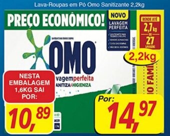 Supermercados Guanabara Lava-roupas em po Omo Sanitizante 2.2kg oferta