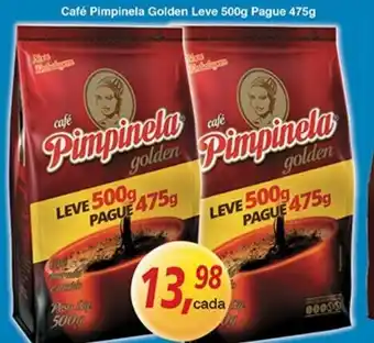Supermercados Guanabara Cafe Pimpinela Golden Leve 500g Pague 475g oferta