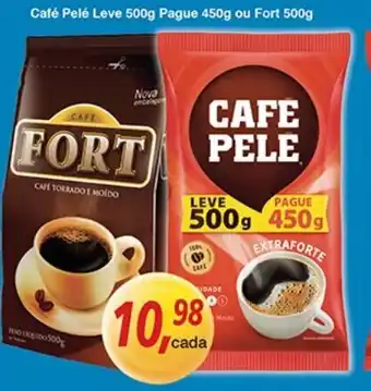 Supermercados Guanabara Cafe Pilao Leve 500g Pague 450g ou Fort 500g oferta