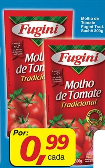Supermercados Guanabara Molho de Tomate Fugini Trad. sachet 300g oferta