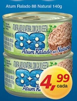 Supermercados Guanabara Atum Ralado 88 Natural 140g oferta