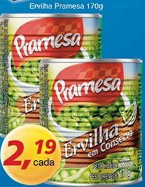 Supermercados Guanabara Ervilha Pramesa 170g oferta