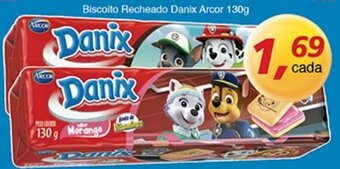 Supermercados Guanabara Biscoito Recheado Danix Arcor 130g oferta
