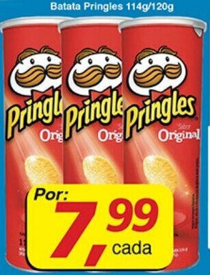Supermercados Guanabara Batata Pringles 114g/120g oferta