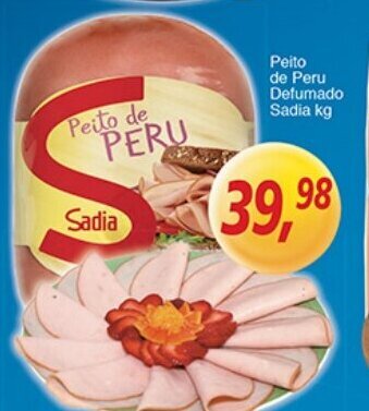 Supermercados Guanabara Peito de Peru Defumado Sadia 1kg oferta