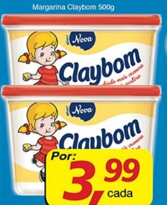 Supermercados Guanabara Margarina Claybom 500g oferta