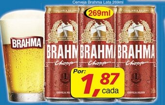 Supermercados Guanabara Cerveja Brahma lata 269ml oferta