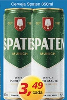 Supermercados Guanabara Cerveja Spaten 350ml oferta