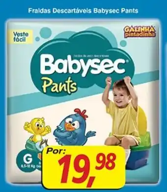 Supermercados Guanabara Fraldas Descartaveis Babysec Pants oferta