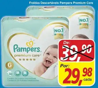 Fraldas Descartaveis Pampers Premium Care