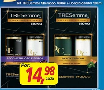 Supermercados Guanabara Kit TRESemme Shampoo 400ml + Condicionador 200ml oferta