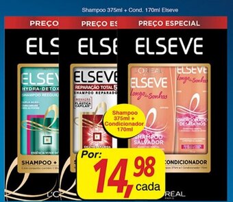 Supermercados Guanabara Shampoo 375ml + Cond. 170ml Elseve oferta