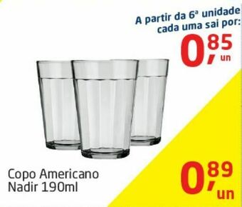 Tenda Atacado Copo americano nadir 190 ml oferta