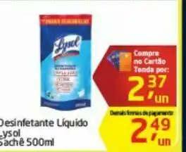 Desinfetante lysol 500 ml
