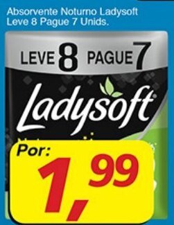 Supermercados Guanabara Absorvente Noturno Ladysoft Leve 8 Pague 7 unids. oferta