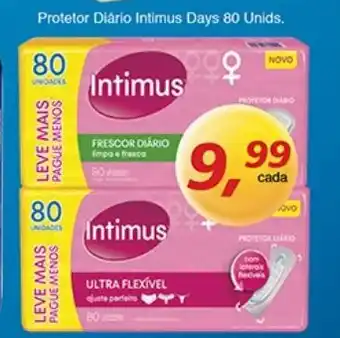 Supermercados Guanabara Protetor Diario Intimus Days 80 unids oferta