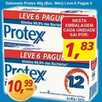 Supermercados Guanabara Sabonete Protex 90g (Exc. Men) Leve 6 pague 5 oferta