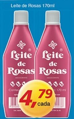 Supermercados Guanabara Leite de Rosas 170ml oferta