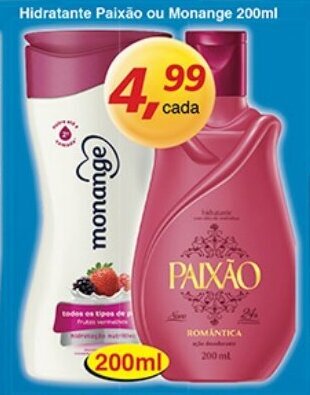 Supermercados Guanabara Hidratante Paixao ou Monange 200ml oferta