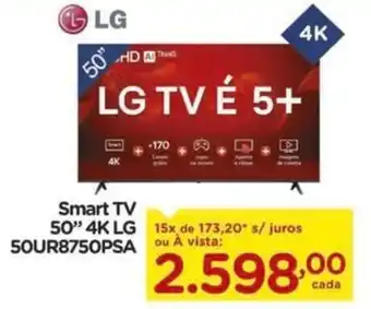 Carrefour Smart TV 50" 4K LG oferta