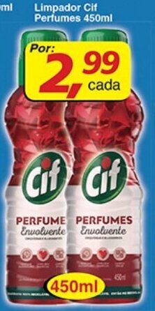 Supermercados Guanabara Limpador Cif Perfumes 450ml oferta