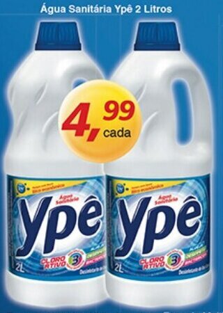 Supermercados Guanabara Agua Sanitaria Ype 2L oferta