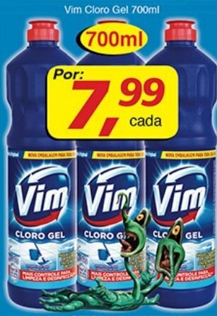 Supermercados Guanabara Vim Cloro Gel 700ml oferta