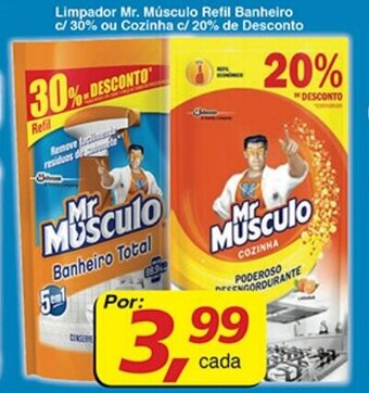 Supermercados Guanabara Limpador Mr.Musculo Refil Banheiro c/ 30% ou Cozinha c/ 20% de Desconto oferta