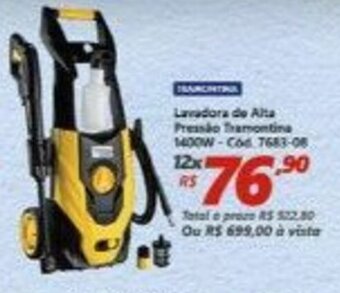 Lojas Becker Lavadora de Alta Pressao Tramontina 1400W oferta