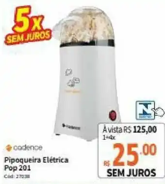 Deltasul Pipoqueira Eletrica Pop 201 Cadence oferta